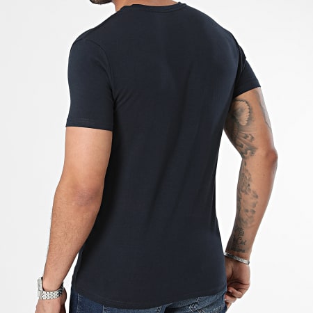 Kaporal - Lote de 2 camisetas cuello pico GIFTM11 Azul Marino Rojo