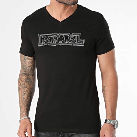 Kaporal - NINOM11 Essential Camiseta cuello pico Negro