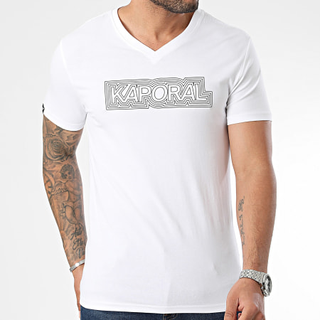 Kaporal - NINOM11 Essential Camiseta cuello pico Blanco