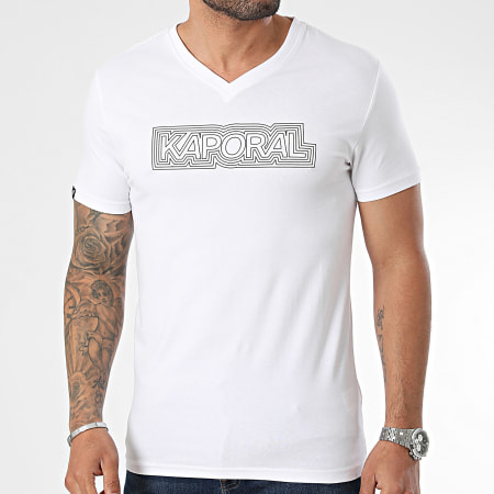 Kaporal - NINOM11 Essential Camiseta cuello pico Blanco