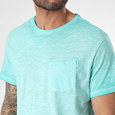 Blend - Camisa de bolsillo azul turquesa 40533