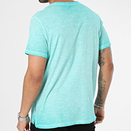 Blend - Tee Shirt Poche 40533 Bleu Turquoise