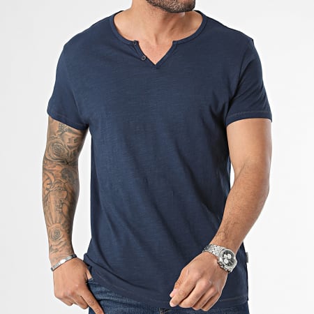 Blend - Tee Shirt 20717013 Bleu Marine