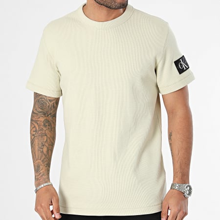 Calvin Klein - Camiseta Insignia Waffle 3489 Beige