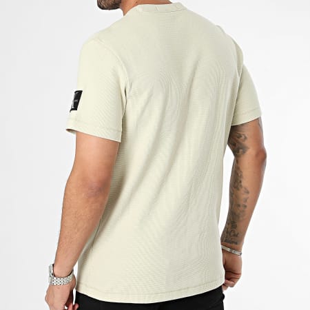 Calvin Klein - Tee Shirt Badge Waffle 3489 Beige