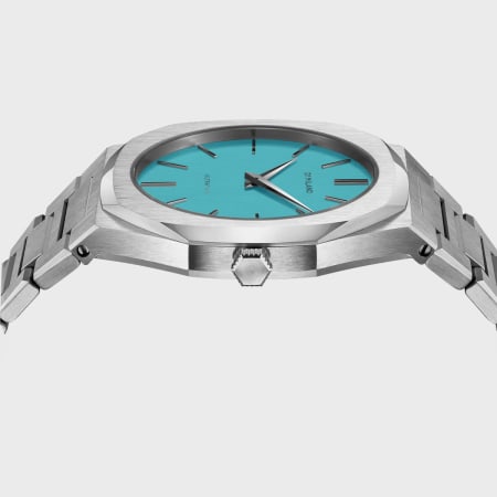 D1 Milano - Reloj azul claro plata turquesa