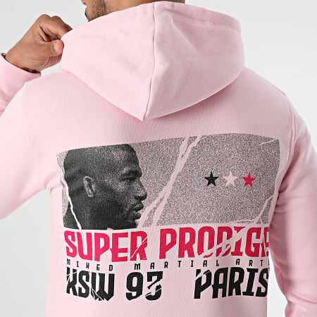 Super Prodige - KSW 93 Felpa con cappuccio rosa