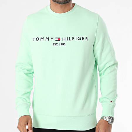Tommy Hilfiger - Sweat Crewneck Tommy Logo 1596 Vert