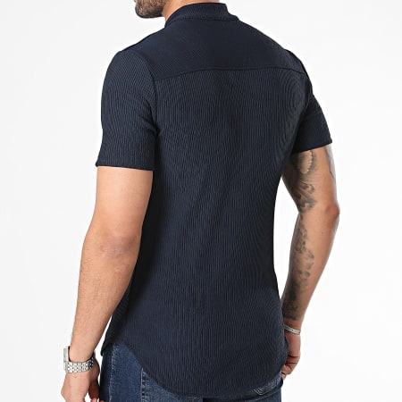 Uniplay - Camisa azul marino de manga corta