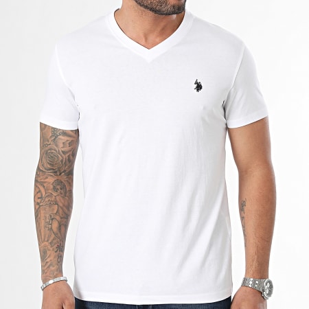 US Polo ASSN - Camiseta cuello pico 68038-49351 Blanco
