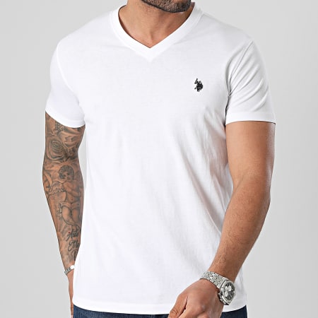 US Polo ASSN - Camiseta cuello pico 68038-49351 Blanco