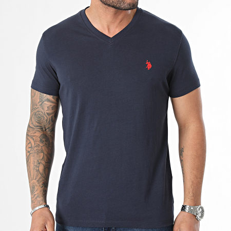 US Polo ASSN - Camiseta cuello pico 68038-49351 Azul marino