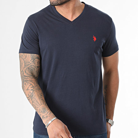 US Polo ASSN - Camiseta cuello pico 68038-49351 Azul marino