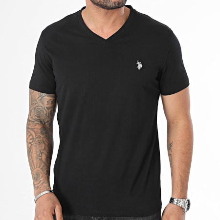 US Polo ASSN - Camiseta cuello pico 68038-49351 Negro