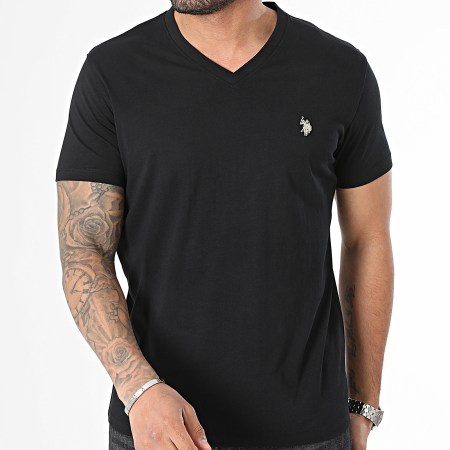 US Polo ASSN - Camiseta cuello pico 68038-49351 Negro
