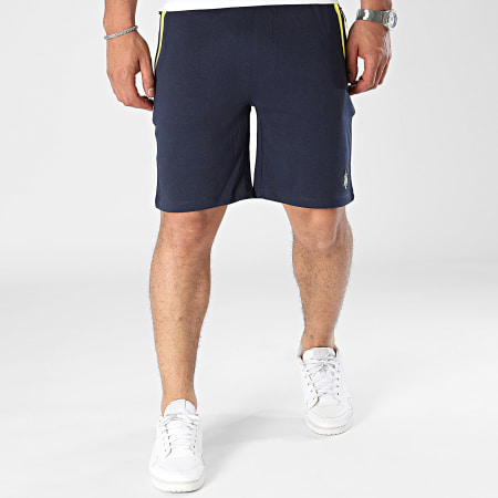 US Polo ASSN - Pantaloncini da jogging 67547-52319 Blu Navy Giallo