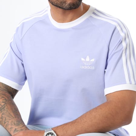 Adidas Originals - Camiseta 3 Rayas IS0614 Morado Claro