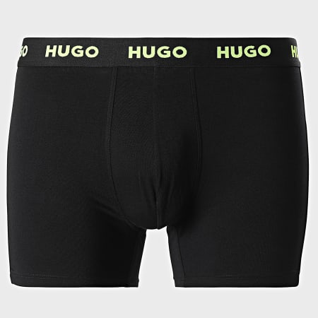 HUGO - Lote de 3 calzoncillos bóxer 50503079 Negro