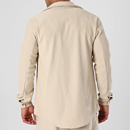 KZR - Set camicia e pantaloni beige