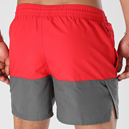 Nike - Pantalones cortos de baño Nessb 451 Rojo Gris Carbón