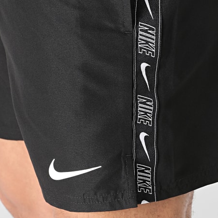 Nike - Short De Bain A Bandes Nesse 559 Noir