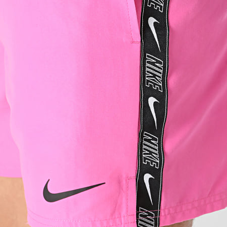 Nike - Short De Bain A Bandes Nesse 559 Rose