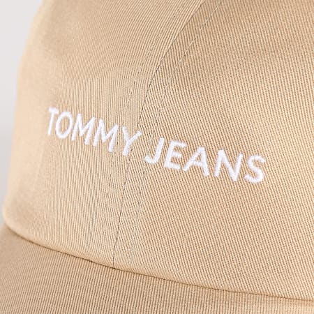 Tommy Jeans - Casquette Linear Logo 2024 Beige Foncé