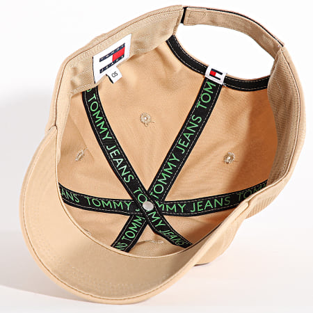 Tommy Jeans - Cappello Linear Logo 2024 Beige scuro
