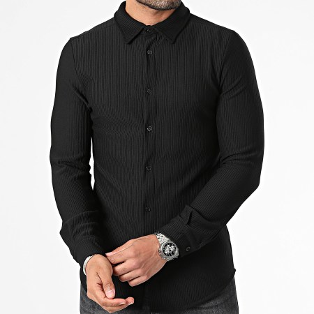 Uniplay - Camisa negra de manga larga