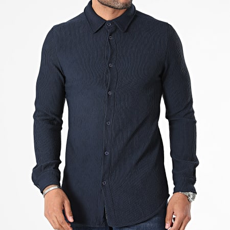 Uniplay - Camicia a maniche lunghe blu navy