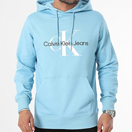 Calvin Klein - Sudadera con capucha 0805 Azul claro