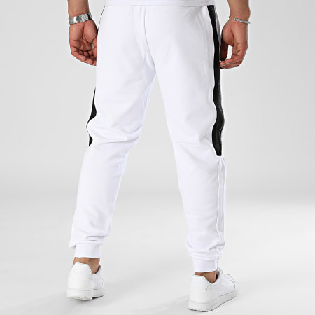 EA7 Emporio Armani - Pantaloni da jogging a fascia 3DPP76-PJEQZ Bianco Nero