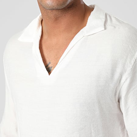Frilivin - Conjunto de camiseta blanca de manga larga y pantalón