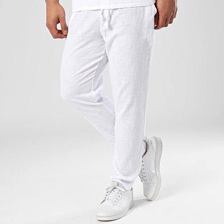 Frilivin - Conjunto de camiseta y pantalón blancos