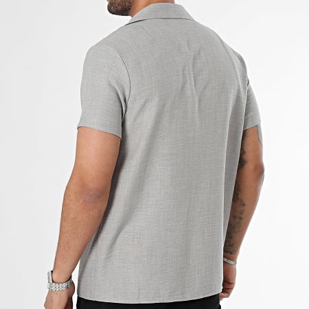 Frilivin - Camisa de manga corta gris brezo