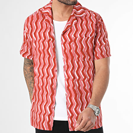 Frilivin - Camicia a maniche corte rosso-rosa