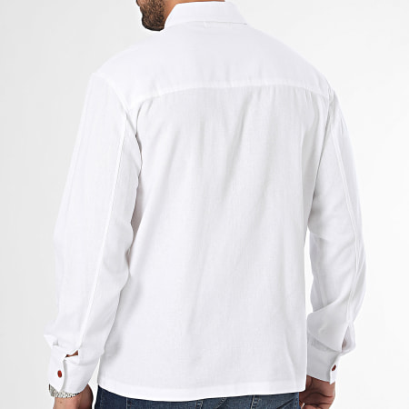 Frilivin - Camicia a maniche lunghe bianca