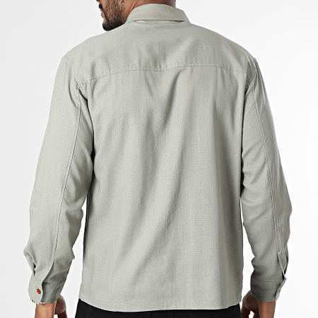 Frilivin - Camisa gris de manga larga