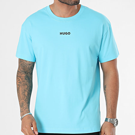 HUGO - Camiseta Linked Tee Shirt 50518646 Azul