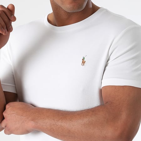 Polo Ralph Lauren - Tee Shirt Slim Classics Blanc