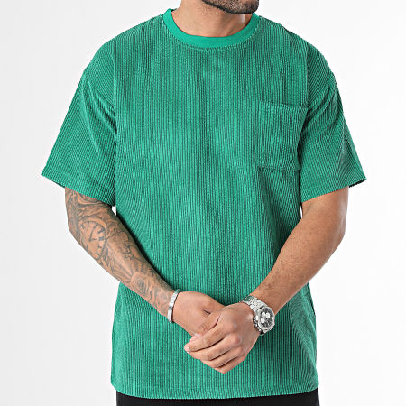 Aarhon - Camiseta de bolsillo verde