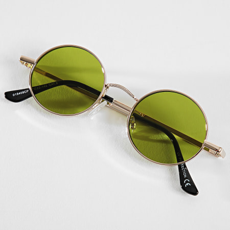Classic Series - Gafas de sol caqui verde dorado