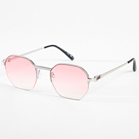Classic Series - Gafas de sol degradado rosa plata