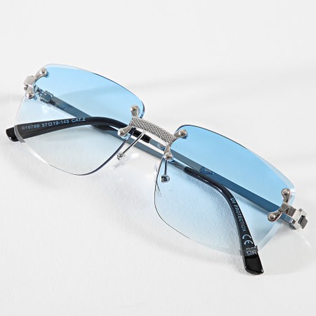 Classic Series - Gafas de sol azul plateado