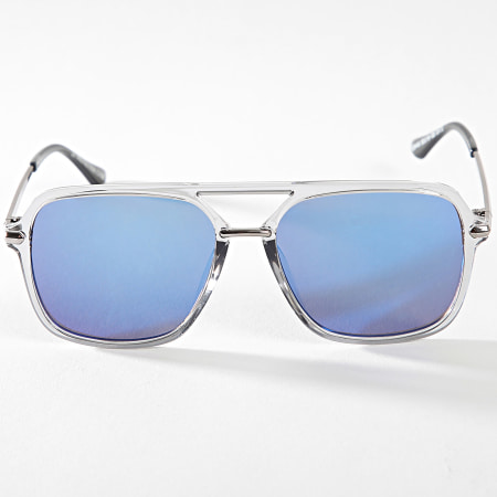 Classic Series - Plata Negro Gris Azul Transparente Gafas de sol