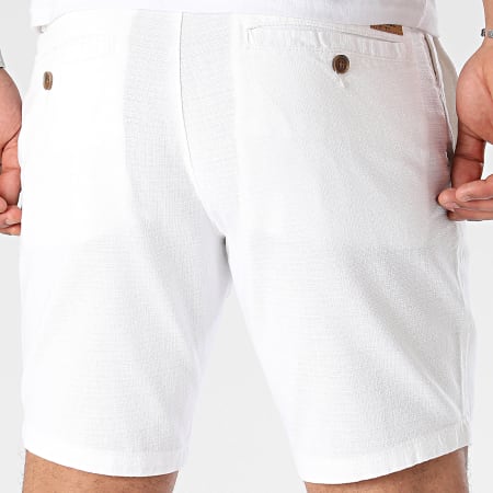 Indicode Jeans - Short Chino Caro 70-668 Blanc