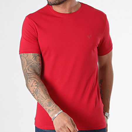 Kaporal - Lot De 2 Tee Shirts Essentiel RIFTM11 Rouge Orange