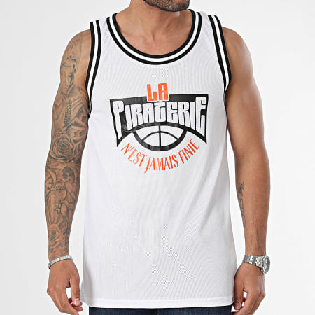 La Piraterie - All Stars Tanktop Wit Zwart Oranje