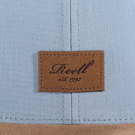 Reell Jeans - Casquette Snapback Suede Cap Bleu Camel