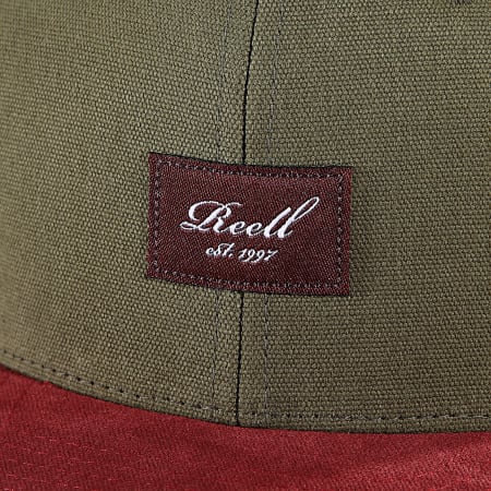 Reell Jeans - Cappello Snapback Pitchout Verde Khaki Bordeaux